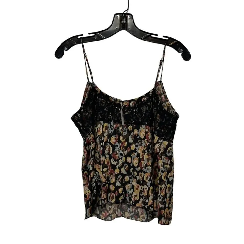 Intimately Free People NWT Little Dreams Camisole Blouse In Black Combo Small